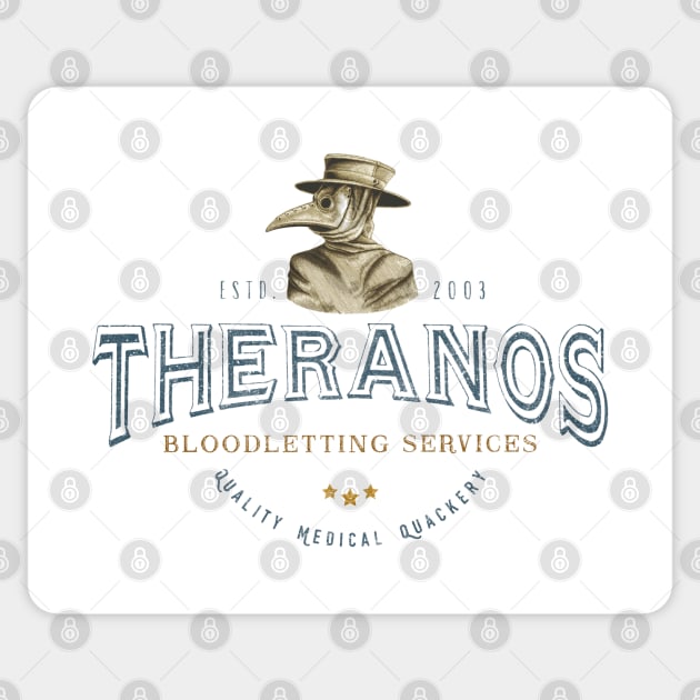 Theranos Bloodletting l Sticker by karutees